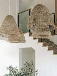 Rattan Pendant Coastal Lighting Rattan Lighting Straw Etsy Rattan Pendant Light Coastal Pendant Lighting Bamboo Lamp