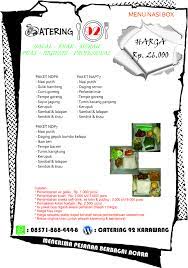Contoh surat penawaran catering nasi box. Nasi Box Karawang Catering 92 Karawang