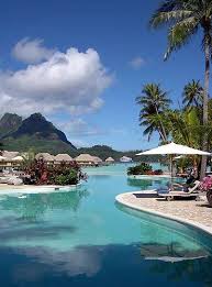 Bora Bora Pearl Beach Resort Swimming Pool Vacation Places Beach Resorts Pearl Beach Resort