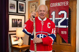 Not an action shot, but a very nice interview with Yvan Cournoyer of the  Montreal Canadiens. A kind of museum in a room of his house. Very nice guy  whos was born