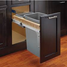 I have never had a place for my trash can in my kitchen. Rev A Shelf Wood Top Mount Waste Container Designed For Inset Doors By Rev A Shelf Kitchensource Com