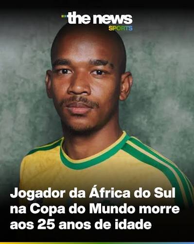 LUTO NO FUTEBOL: Jayden Adams, jogador da &Aacute;frica do Sul na Copa do Mundo,  foi encontrado morto aos 25 anos de idade. As causas da morte ainda n&atilde;o  foram reveladas, mas Adams