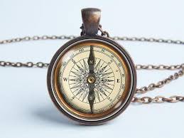 Vintage Compass Necklace Old Compass Pendant Husband Gift Etsy Compass Jewelry Compass Necklace Mens Jewelry