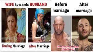 Funny Marriage Memes 1 Before And After Marriage Trolls Youtube