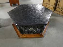 An Octagon Slate Top 1960 S Coffee Table Octagon Table Coffee Table Table