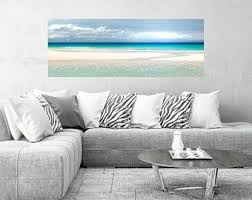 Large Coastal Artwork Beach Canvas Large Teal Large Beach Panorama Extra Large Wall Art Seascape Canvas Lan Coastal Artwork Seascape Canvas Coastal Decor
