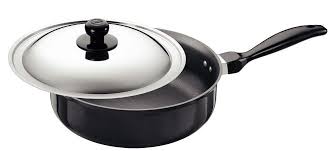 Futura Non Stick Curry Pan Saute Pan 3 1 4 Litre With Steel Lid Don T Get Left Behind See This Great Product Saute Pans Saute Pan Steel Pan