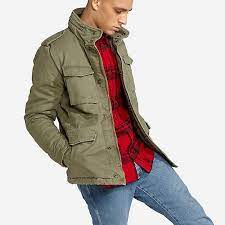 Shop Men S Clothing Shirts Denim Wrangler Mens Field Jacket Field Jacket Outfit Green Jacket Men