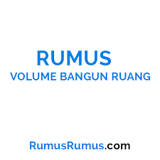V20 channel 4 months ago. Rangkuman Rumus Volume Bangun Ruang Matematika