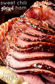 A Plain Baked Ham Is Fine But It S Just Not That Exciting Sounds Like A Job For My Sweet Chili Glazed Ham Recipe Eve Sweet Chili Ham Glaze Ham Recipes Baked