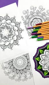All these santa coloring pages are free and can be printed in seconds from your computer. Free Printable Mandala Coloring Pages For Adults Moms And Crafters