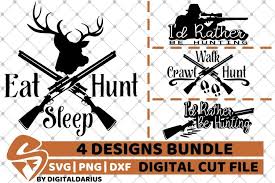 Deer hunting doe svg cuttable designs. 4x Hunter Designs Bundle Svg Deer Head Svg Hunting Svg 531060 Cut Files Design Bundles