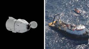 A spacex dragon capsule is bidding farewell to the international space station today (aug. Spacex Cargo Dragon Capsule Splashes Down To Earth Ie