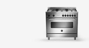 La germania ams96c61lbx 90cm americana series freestanding dual fuel oven/stove. La Germania