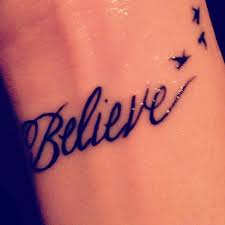 105 name tattoo on wrist; Hand Believe Tattoo Tattoomagz Com Tattoo Designs Ink Works Gallery Tattoo Designs Ink Works Bod Believe Tattoos Word Tattoos Cute Tattoos On Wrist