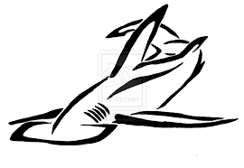 Not all hammerhead shark tattoos have to be so complex. Unique Black Outline Hammerhead Shark Tattoo Design By Jaslo