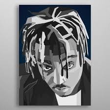 Black And White Juice Wrld Lyrics Meaning Juice Wrld Wpap Pop Art Metal Poster Pop Art Posters Art Print Artist