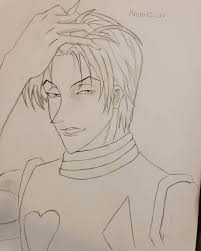 Hisoka With His Hair Down Anime Sketch Anime Fanart Manga Art