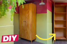 DIY - ARMÁRIO DE MADEIRA com 2 PORTAS #ReformaLavanderia