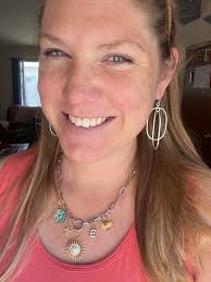 ✨ Add a little pink to your wardrobe! ✨ This monogram charm is the cutest  pop of color, and it pairs perfectly with the Nora necklace. A stylish way  to make a