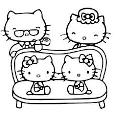There are various activities which families perform together, like eating, playing and going on vacations. Top 75 Free Printable Hello Kitty Coloring Pages Online
