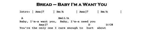 Bread Baby I M A Want You Guitar Lesson Tab Chords Jgb