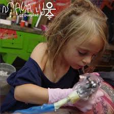 Meet the nine-year-old who has been tattooing since she was a toddler