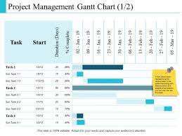 project management gantt chart finance ppt powerpoint