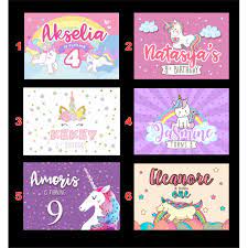 Lihat ide lainnya tentang ulang tahun, unikorn, kuda poni. 15pcs Stiker Unicorn Label Ulang Tahun Bento Goodie Bag Shopee Indonesia