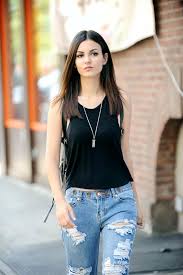 Lift your spirits with funny jokes, trending memes, entertaining gifs, inspiring stories, viral videos, and so much more. Victoria Justice In Ripped Jeans New York City June 2015 Celebmafia