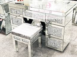 Bling Furniture Bling Bling Bling Mirrored Furniture Crush Crystal Sparkle Mirrors Mirrored Furniture Dressing Table With Stool Mirrored Bedroom Furniture