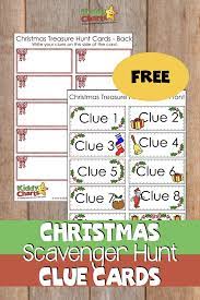 To add to the sense of adventure, give kids magnifying to download the clues: Christmas Scavenger Hunt Free Printable Clue Cards For Kids