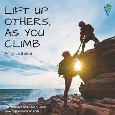 Lift Others Up As You Climb Amishca Balsm Never Push People Down It Does Not Make You Look Smarter Give Cred In 2021 Speakers Quote Positive Self Talk Intentions