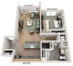 Some even have attached garages for your convenience. One Bedroom Apartment Floor Plans 3d One Bedroom Apartment Floor Plan Apartment Floor Plans Apartment Plans