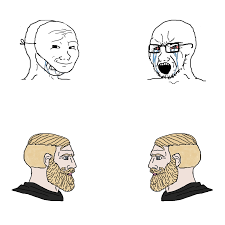 The default wojak character that is usually manipulated or drawn upon. Crying Wojak I Know Chad Meme Hd Memetemplatesofficial
