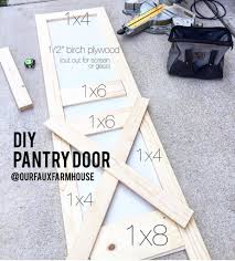 Available in dozens of high quality, custom designs you can mix and match to customize the perfect. Pantry Door Tutorial Ourfauxfarmhouse Com
