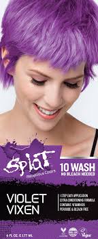 5.2query about hair color and what color will suit indian tan skin tone? Buy Splat 10 Wash Violet Vixen Hair Color No Bleach Temporary Purple Dye Online In Usa 439756543