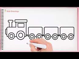 Top 26 free printable train coloring pages online. How To Draw Train Learn Drawing Toy Train Step By Step For Kids Youtube Train Drawing Drawing For Kids Toddler Drawing