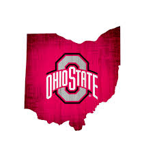 The smaller sizes are perfect for the home signs or wreaths. Ohio State Buckeyes Team Color Logo State Wood Sign