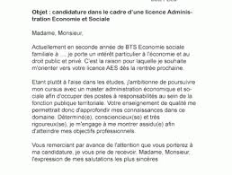 Nous vous indiquons quelle est la meilleure manière de formuler votre grâce à la lettre de candidature, vous montrez à un employeur potentiel votre intérêt pour un poste donné. Lettre De Motivation Universite Economie Gestion
