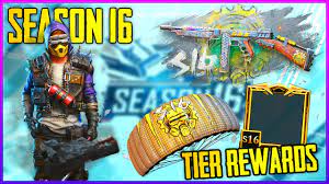 Season 16 Royal Pass Tier Rewards Gun Skin On Diamond Pubg Mobile Youtube