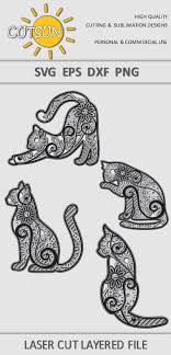 Free Free 310 Layered Cat Mandala Svg SVG PNG EPS DXF File