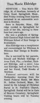 Tina Marie Eldridge (1968-1994)