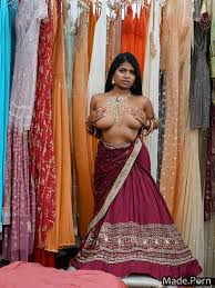 Porn image of necklace wife perfect boobs partially nude fairer skin indian  wedding created by AI
