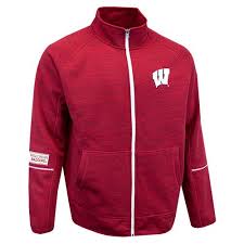 Wisconsin Badgers G Iii Red Marled Full Zip Fleece Jacket Uwshop Com