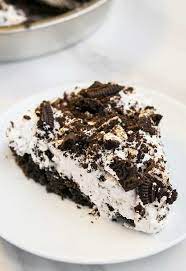 Quick And Easy No Bake Oreo Pie Recipe Homemade With Simple Ingredients A Crunchy Chocolate Oreo Pie Crust Is Fill Oreo Pie Recipes Oreo Pie No Bake Oreo Pie