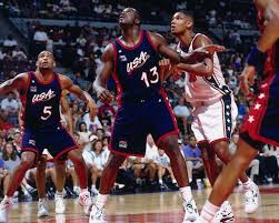 National team in 1996 (when it started its gold medal streak), 2000 and 2004, and was an assistant in 2008 and 2016. Atlanta Ga 1996 Shaquille O Neal 13 The U S Mens Basketball Team Battles For Position Against Tim Duncan 13 A Shaquille O Neal Olympic Team Usa Olympics