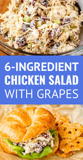 Chicken Salad With Grapes And Pecans This Easy Chicken Salad Recipe Filled With Fre In 2020 Easy Chicken Salad Canned Chicken Salad Recipe Chicken Salad Recipe Easy