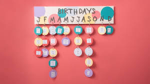 Handmade birthday chart for classroom. Diy Classroom Birthday Calendar Ellison Education Youtube