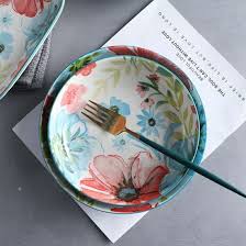 2 day free shipping on 1000s of products! Dinner Plates Stoneware Western Style Hand Paint Plate Household Ceramic Plate Luxury Dinner Set Plate With Handle For Microwave Safe China Pottery And Spode Price Made In China Com